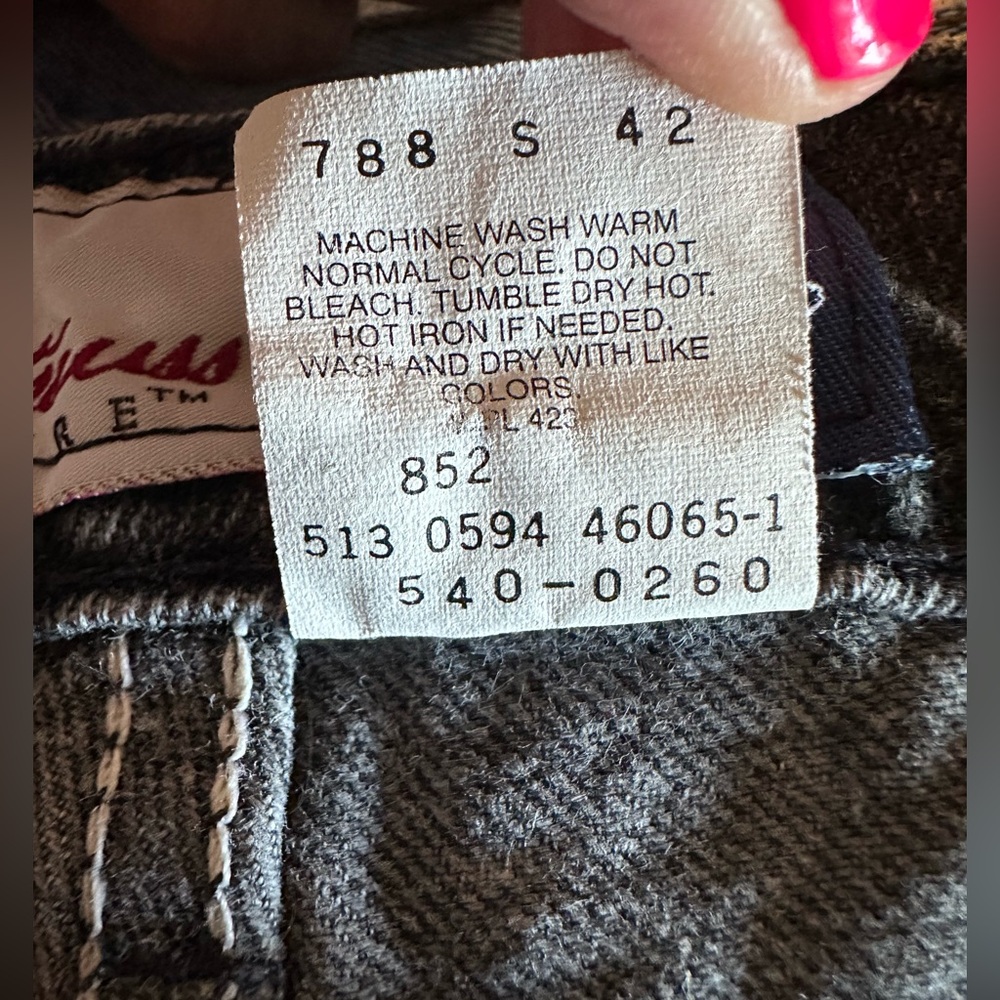 Levi Strauss Orange Tag Relaxed Fit 540 Men Gray Denim Jeans Vintage 1990’s - Picture 9 of 9